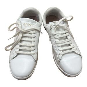 Lacoste White Sneakers Low-Top Leather Design